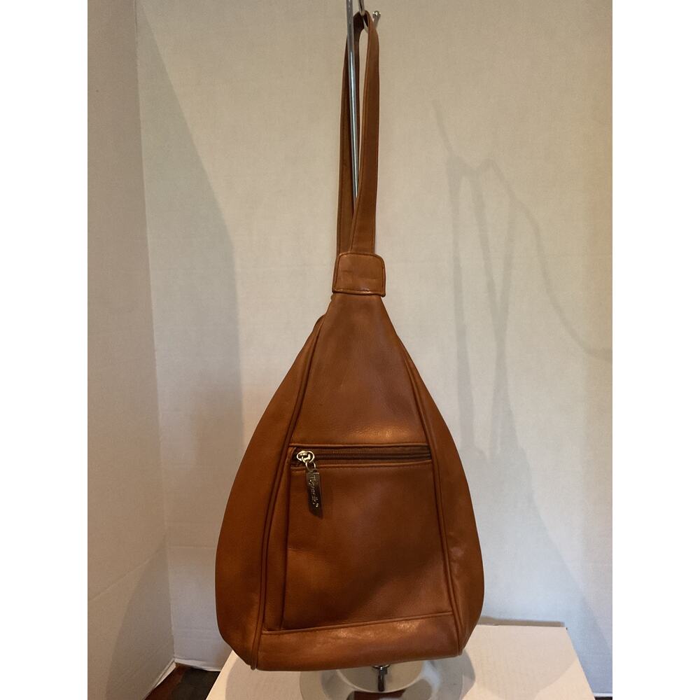 Tignanello - Leather Slingback Packpack - Cognac